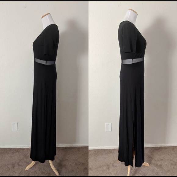 Lulu’s Black Maxi Dress with sheer waist - Picture 3 of 5